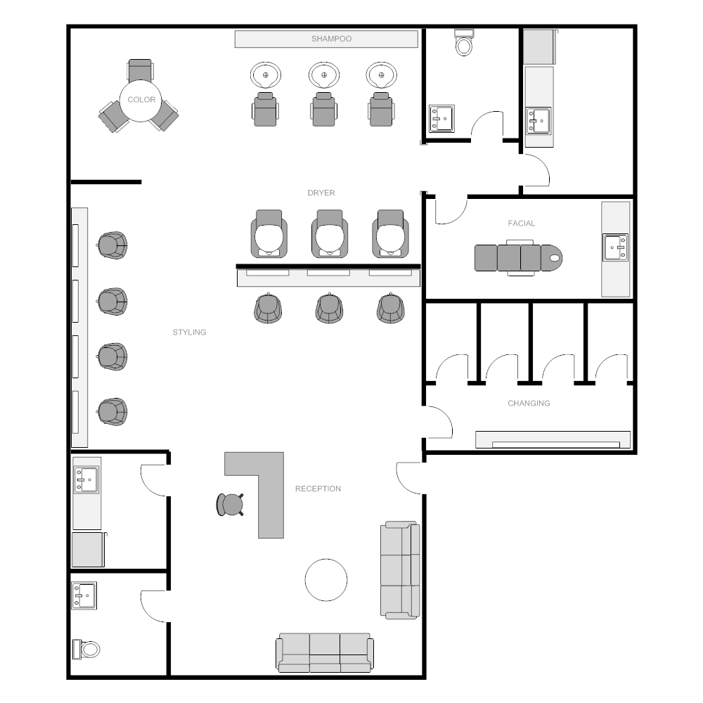 Example Image: Salon Floor Plan