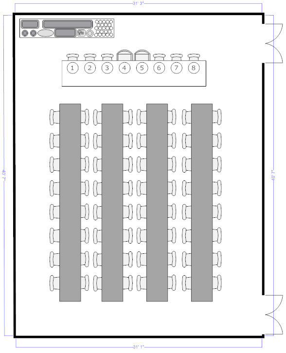 Long table seating chart template
