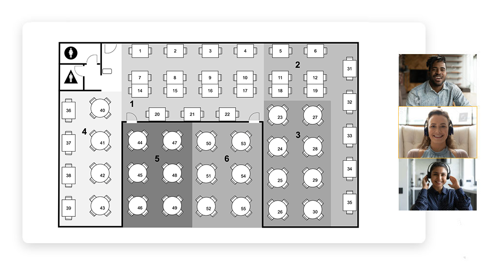 Collaborate on seating charts