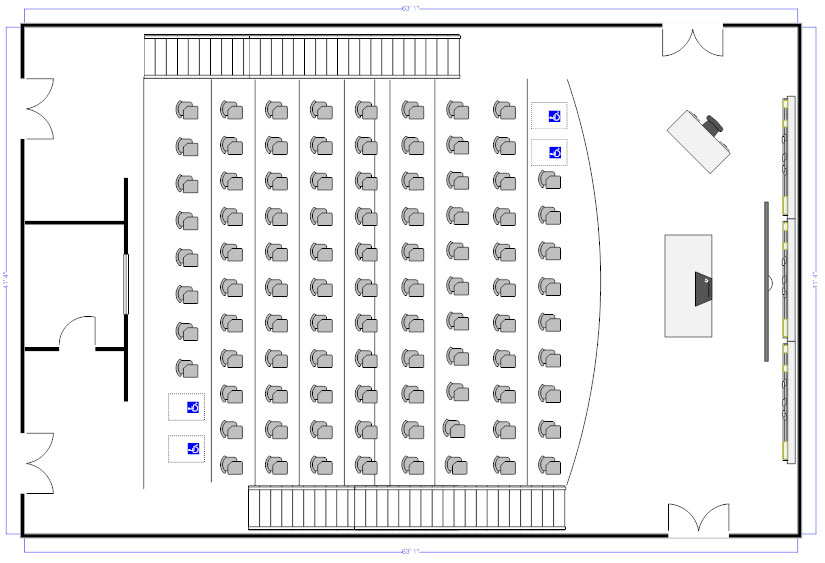 Lecture hall seating chart