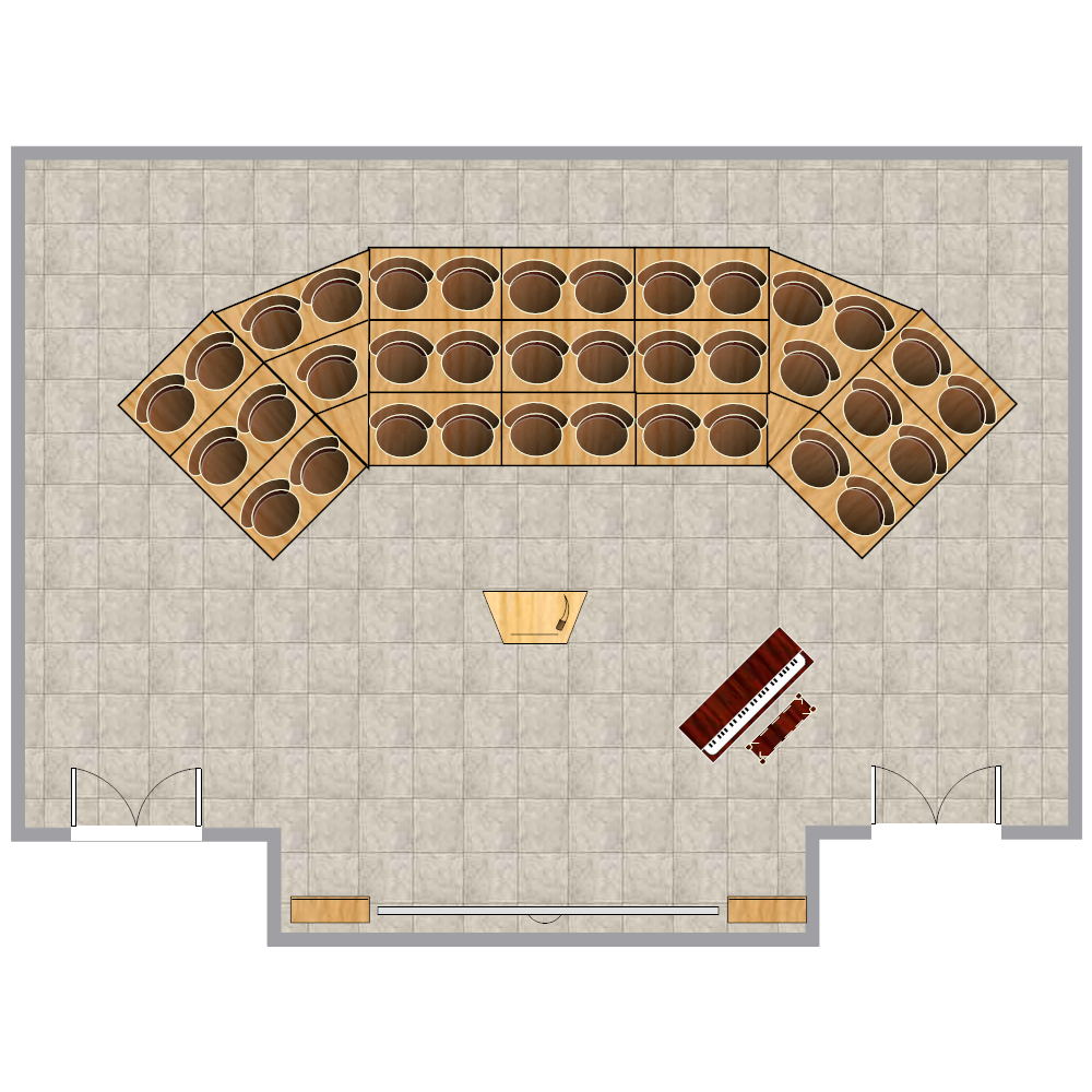 Example Image: Choir & Orchestra Room Plan