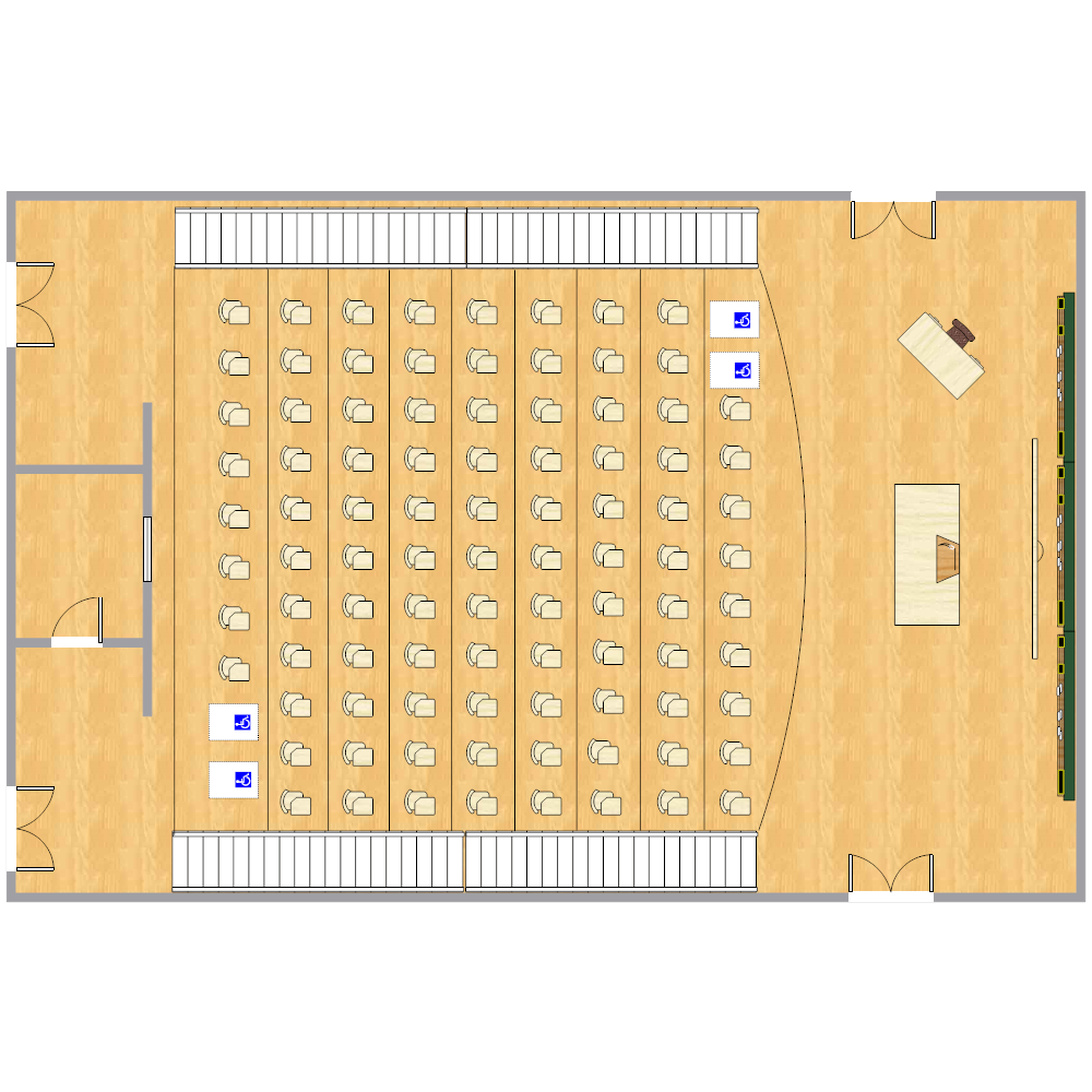 Example Image: Lecture Hall Seating Chart