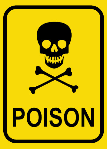 Poison sign template
