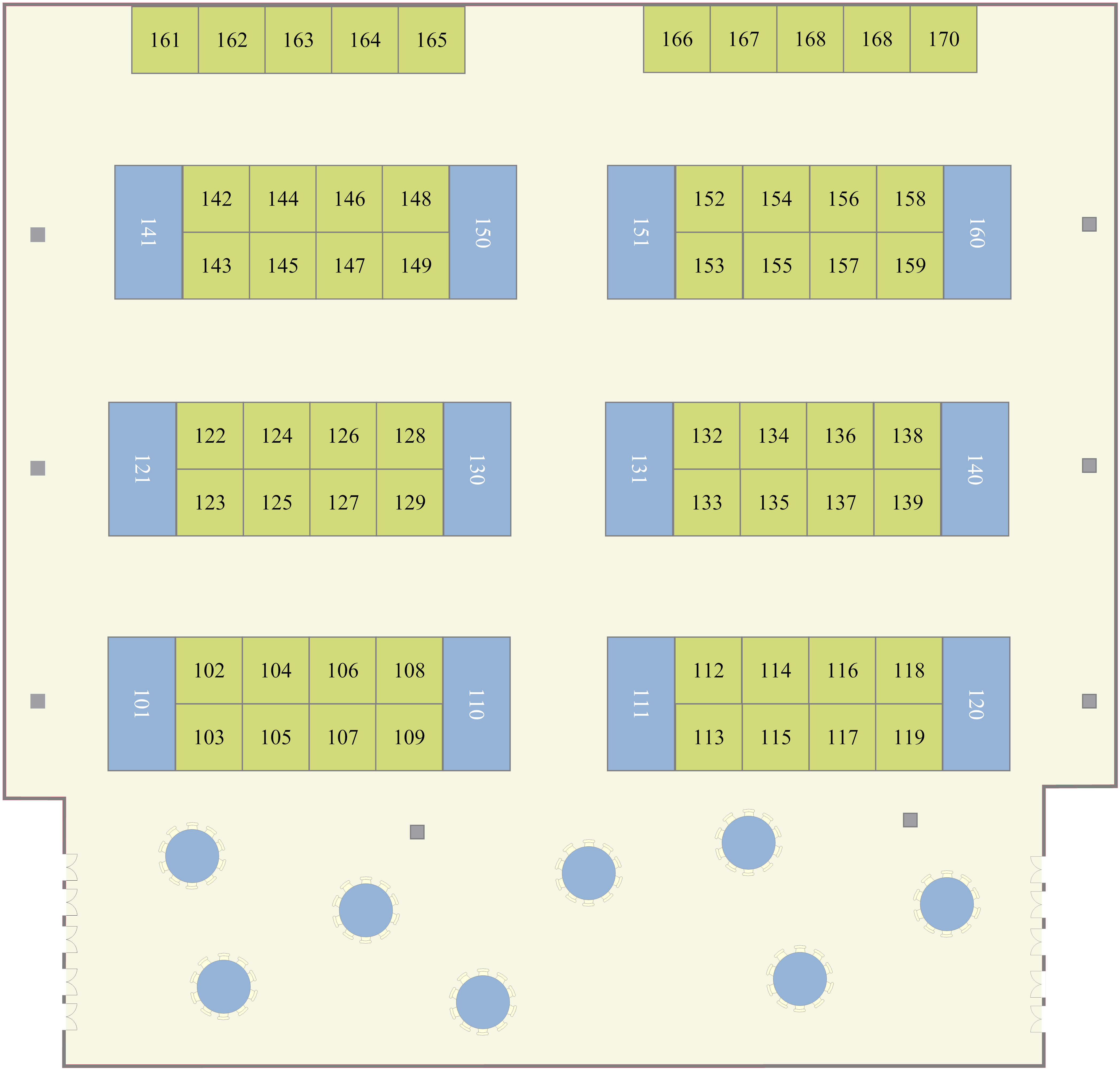 Trade show layout