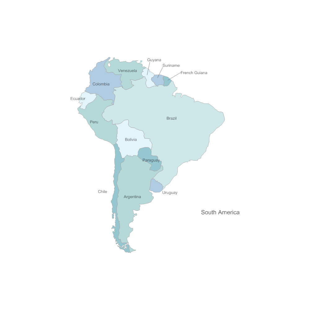 Example Image: South America Map