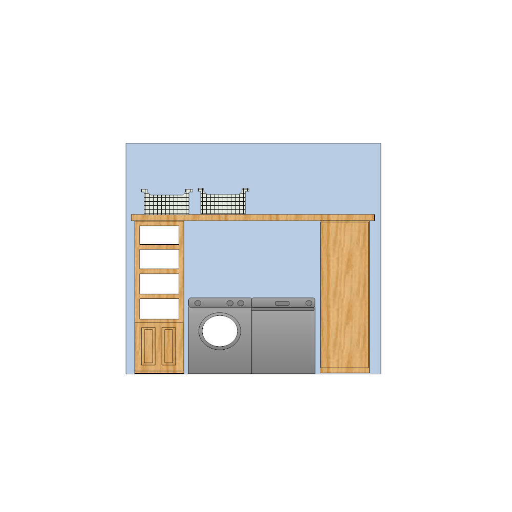 Example Image: Laundry Room Elevation Plan