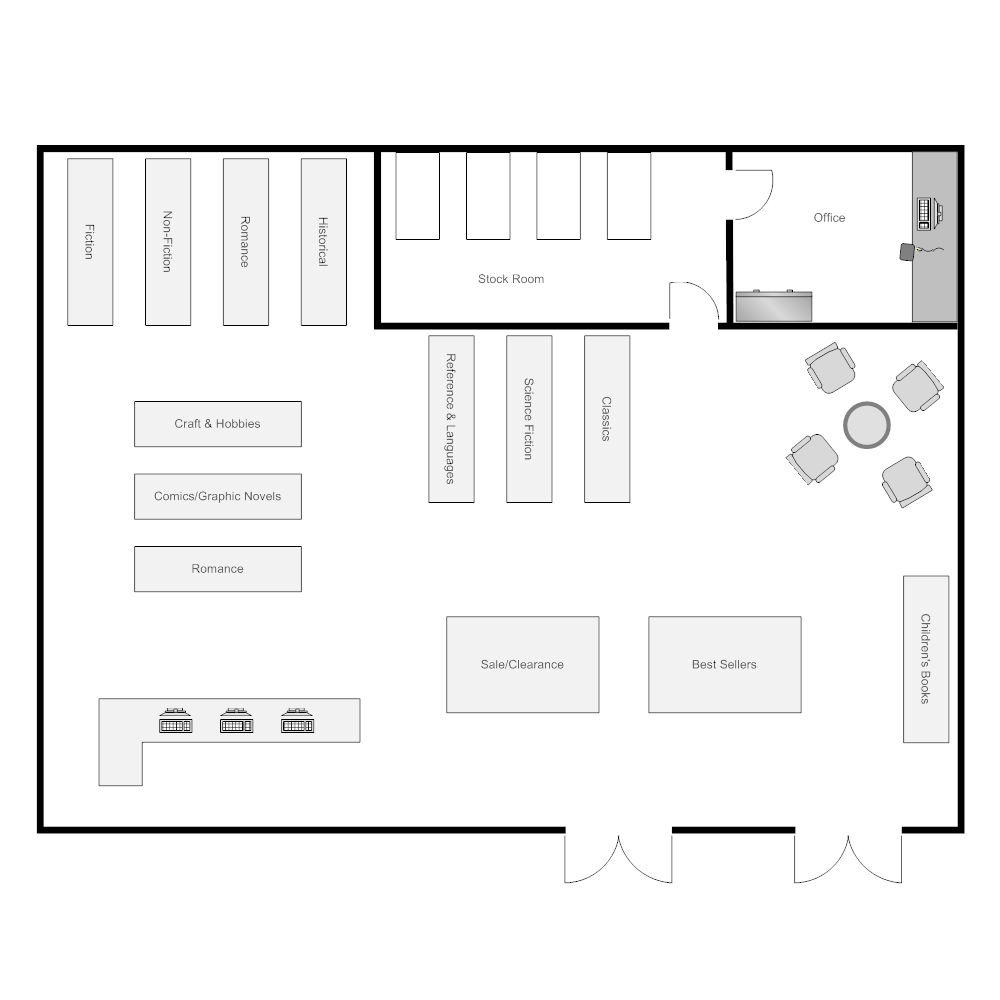 Example Image: Bookstore Layout