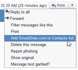 Gmail safe sender