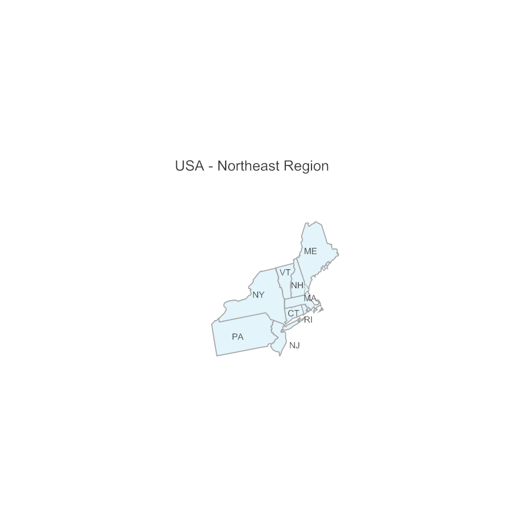 Example Image: USA Region - Northeast