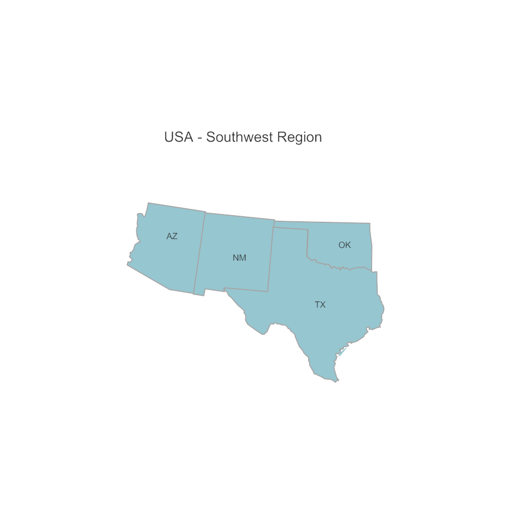 Example Image: USA Region - Southwest