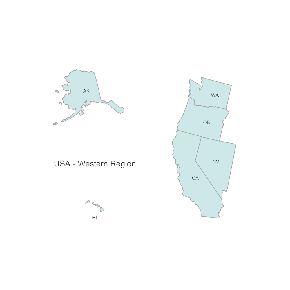 Example Image: USA Region - Western