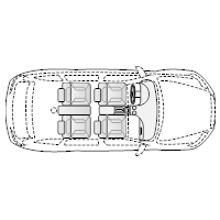 4-Door Compact Car - 1 (Elevation View)