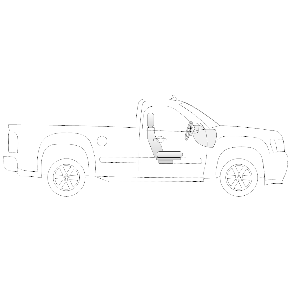 Example Image: Pickup Truck - 1 (Side View)