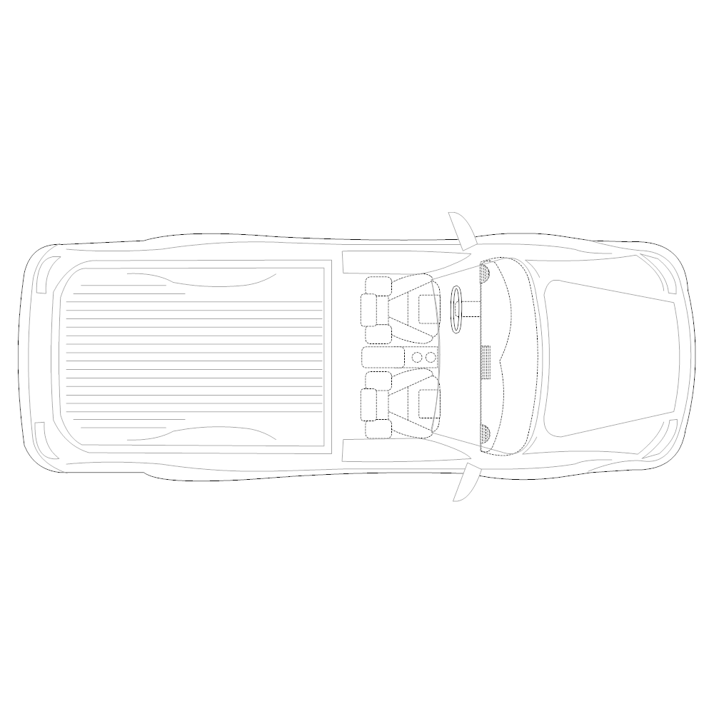 Example Image: Pickup Truck - 2 (Elevation View)