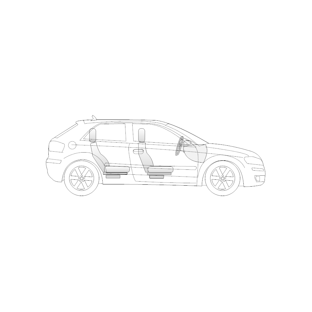 Example Image: Vehicle Diagram - 2-Door Compact Car Side View