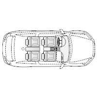 Vehicle Diagram - 2-Door Compact Car