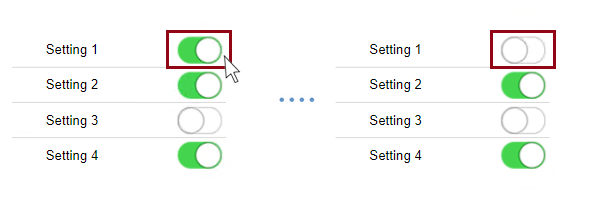 Wireframe controls you can toggle on and off