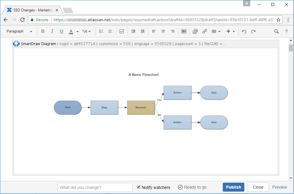 View SmartDraw diagram in Confluence