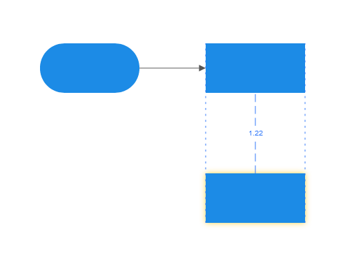 Using guides to position symbols for diagrams