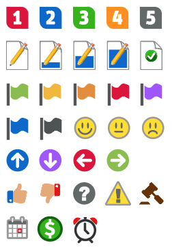 New mind mapping icons