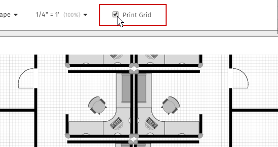 Print the grid for floor plans